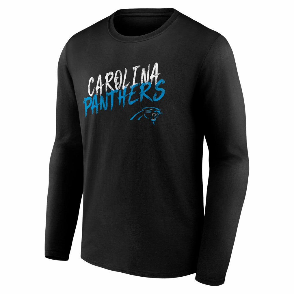Carolina Panthers Hustle Long Sleeve T-Shirt Black