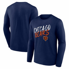Chicago Bears Hustle Long Sleeve T-Shirt Navy