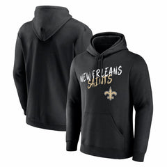 New Orleans Saints Hustle Hoodie Black
