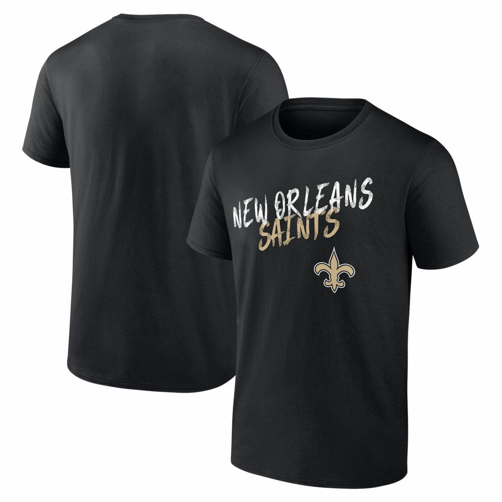 New Orleans Saints Hustle T-Shirt Black