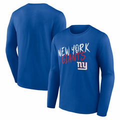 New York Giants Hustle Long Sleeve T-Shirt Royal