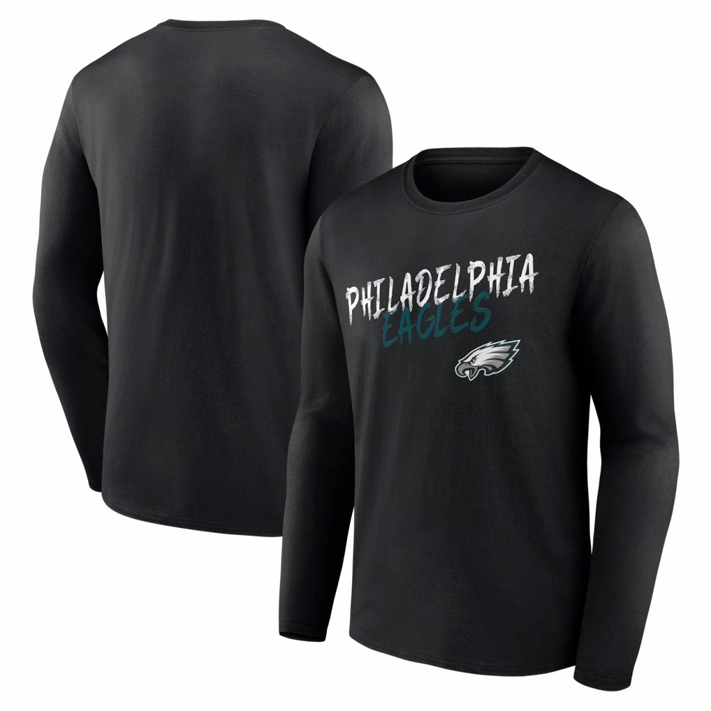 Philadelphia Eagles Hustle Long Sleeve T-Shirt Black
