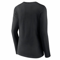 Philadelphia Eagles Women's Hustle Long Sleeve V-Neck T-Shirt Black