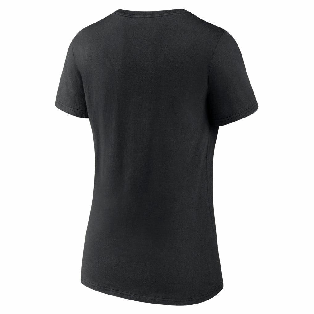 Philadelphia Eagles Women's Hustle V-Neck T-Shirt Black