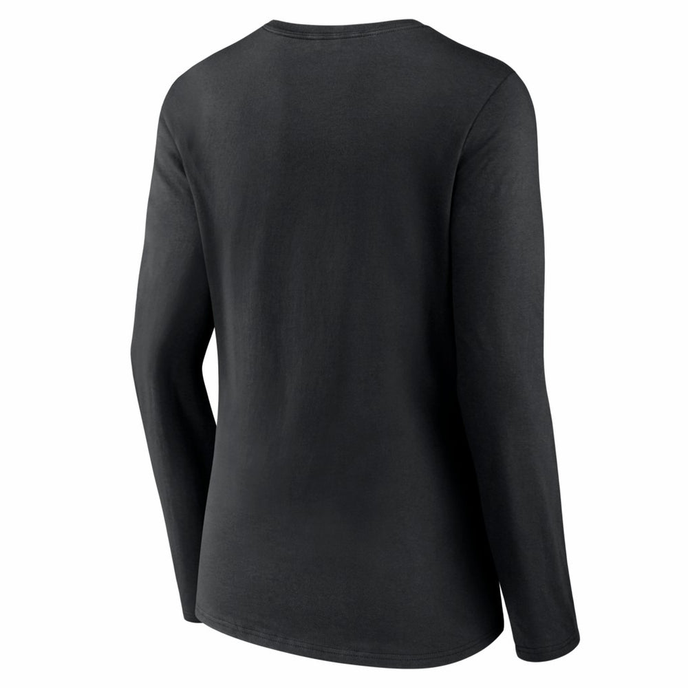 Pittsburgh Steelers Women's Hustle Long Sleeve V-Neck T-Shirt Black