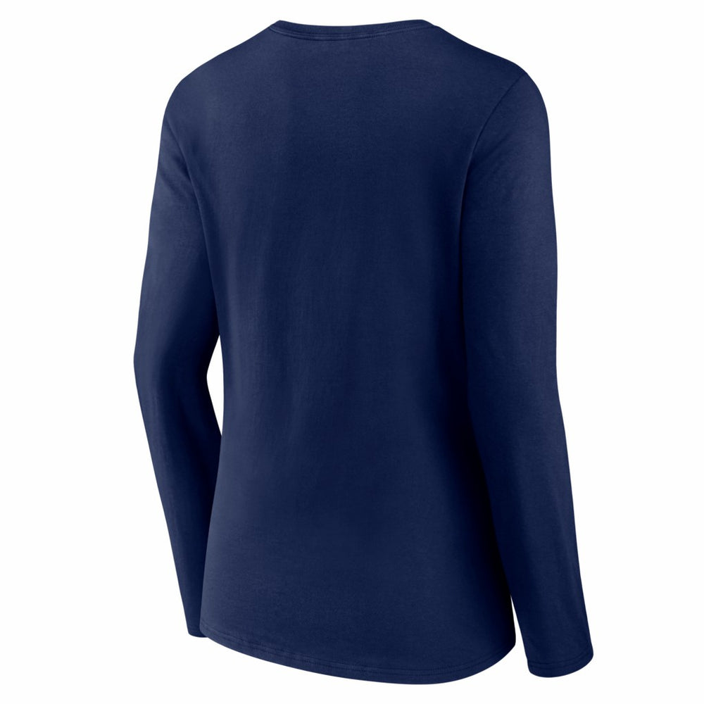 Seattle Seahawks Women's Hustle Long Sleeve V-Neck T-Shirt College Navy