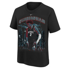 Cade Cunningham Detroit Pistons Youth City Edition Player T-Shirt for sale Black | Nike