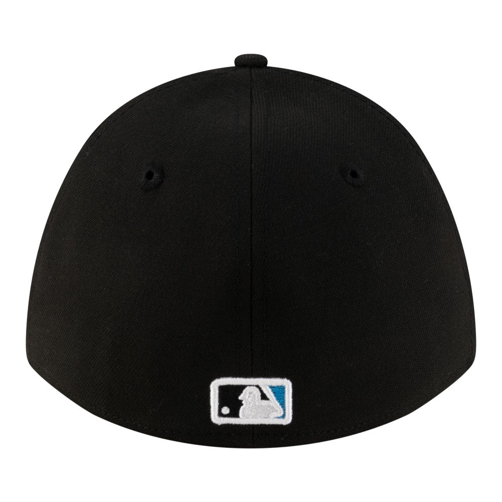 Miami Marlins New Era Player Replica 39THIRTY M-Crown Flex Hat - Black - New Era Sale