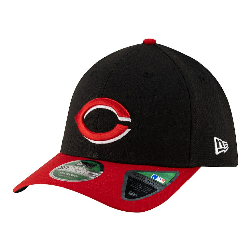 Cincinnati Reds New Era Player Replica 39THIRTY M-Crown Flex Hat - Black - New Era Online