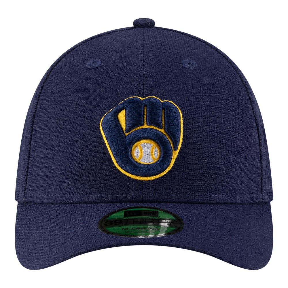Milwaukee Brewers New Era Player Replica 39THIRTY M-Crown Flex Hat - Navy - New Era Discount