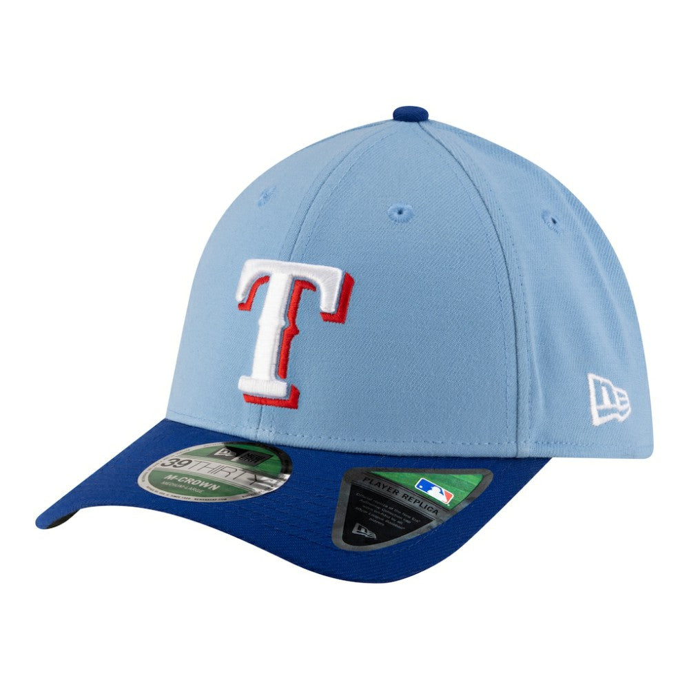 Texas Rangers New Era Player Replica 39THIRTY M-Crown Flex Hat - Light Blue - New Era Sale