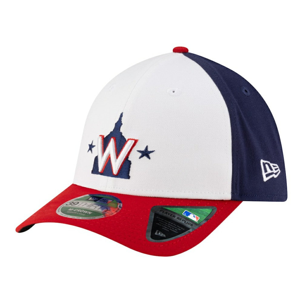 Washington Nationals New Era Player Replica 39THIRTY M-Crown Flex Hat - White - New Era Lifestyle