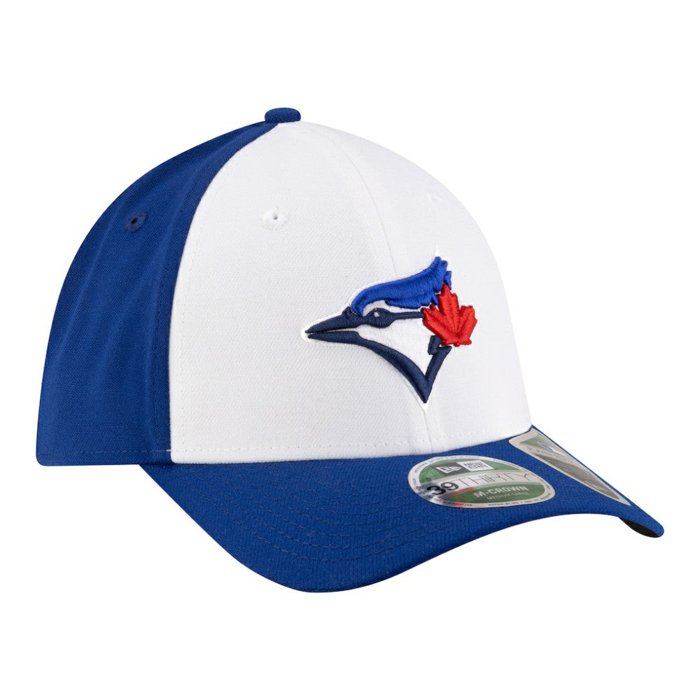 Toronto Blue Jays New Era Player Replica 39THIRTY M-Crown Flex Hat - White/Royal - New Era Online