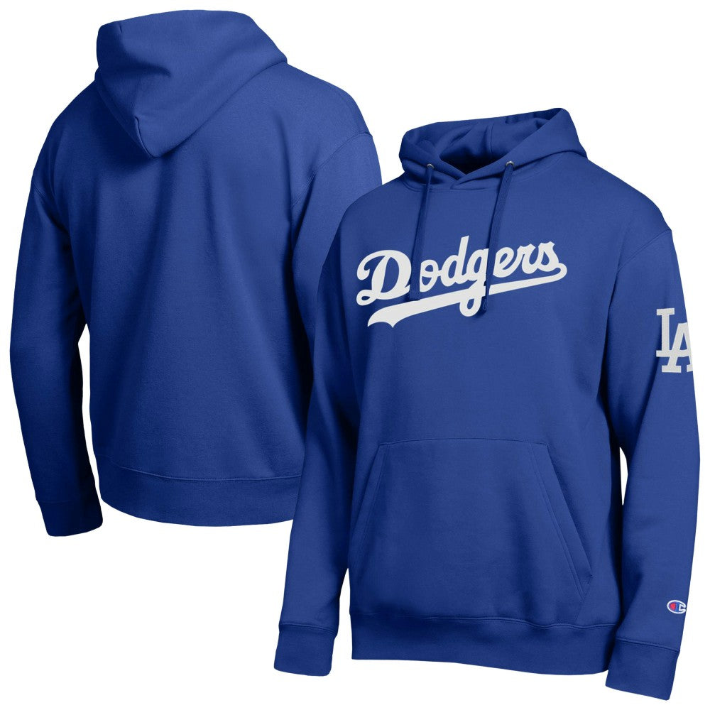 Los Angeles Dodgers Champion All Star Wordmark Hoodie - Royal - MLB Lifestyle