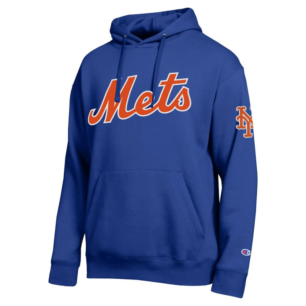 New York Mets Champion All Star Wordmark Hoodie - Royal - MLB on Sale