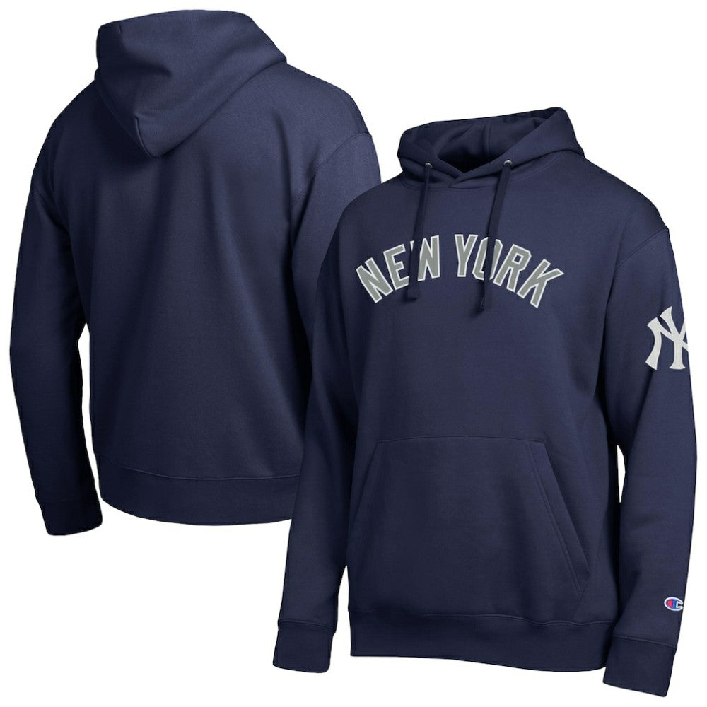 New York Yankees Champion All Star Wordmark Hoodie - Navy - MLB Lifestyle