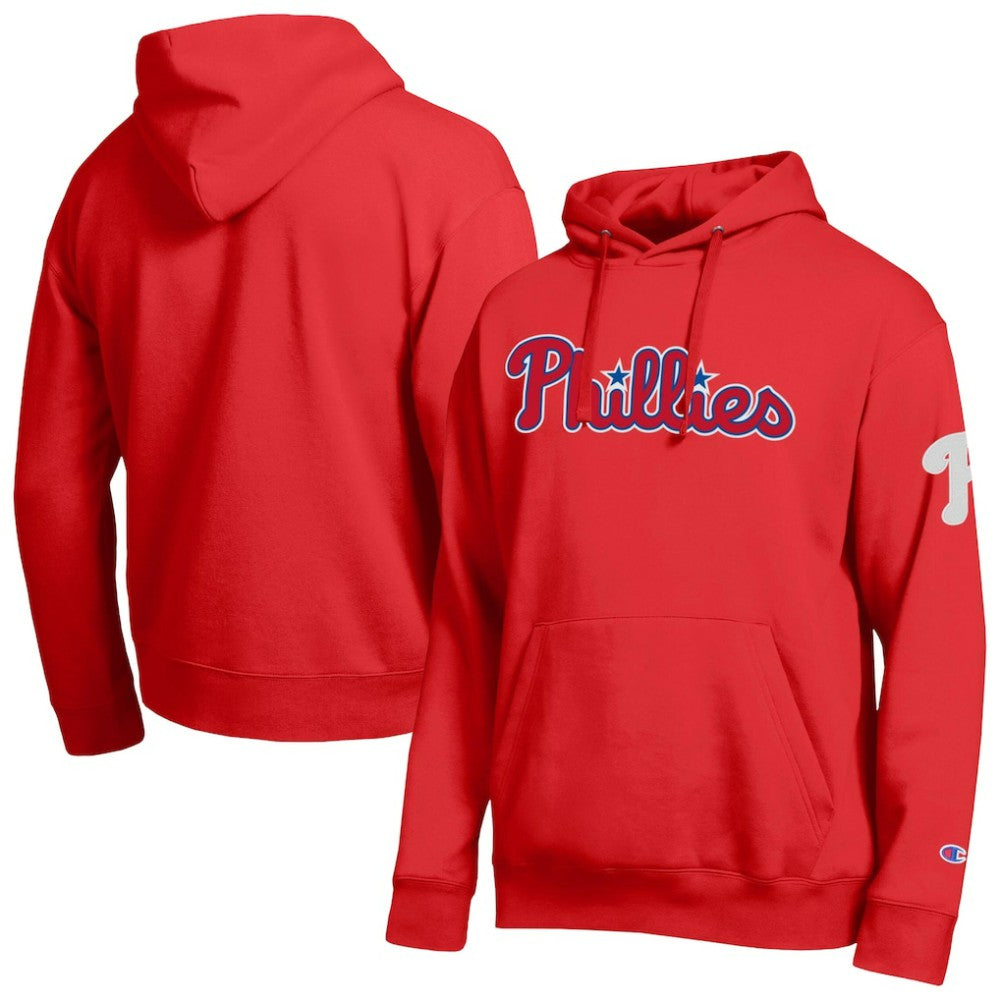 Philadelphia Phillies Champion All Star Wordmark Hoodie - Red - MLB on Sale