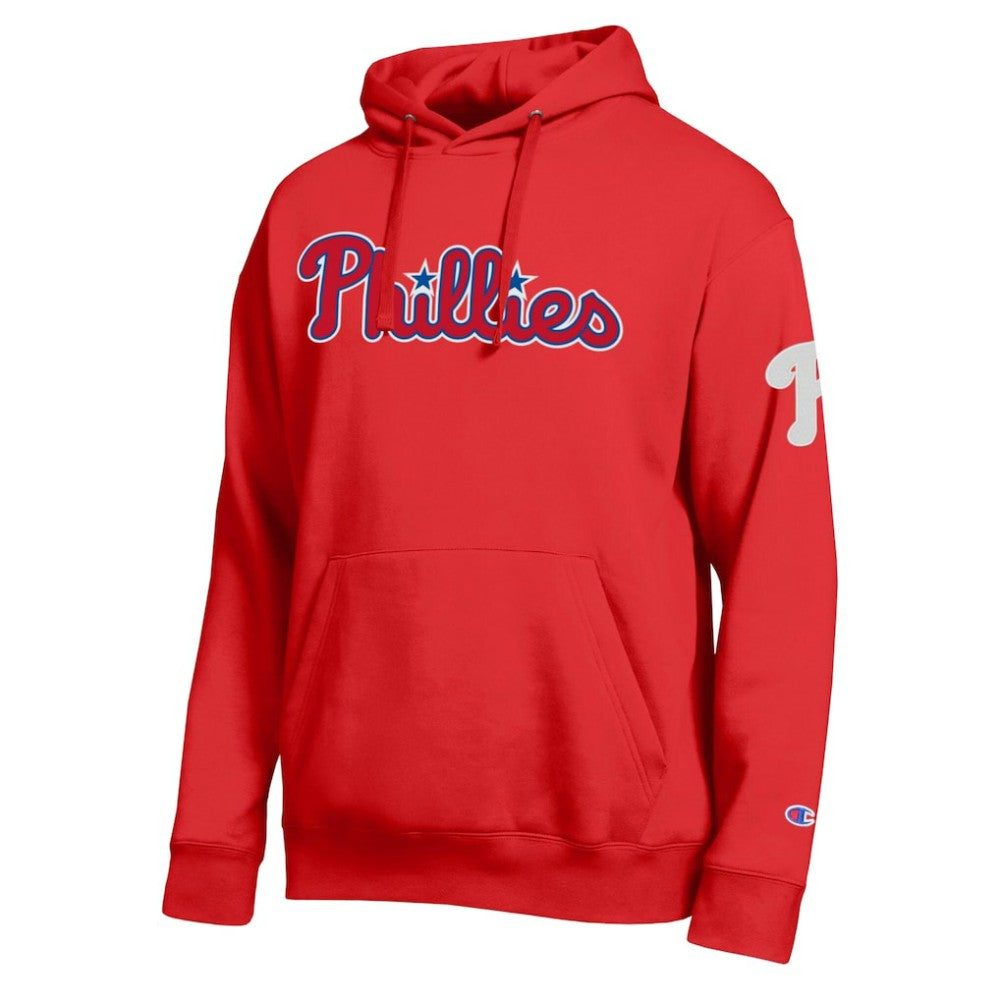 Philadelphia Phillies Champion All Star Wordmark Hoodie - Red - MLB on Sale