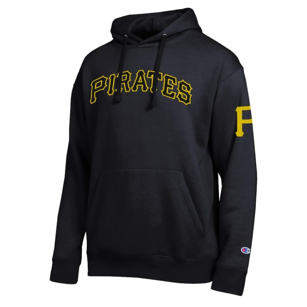 Pittsburgh Pirates Champion All Star Wordmark Hoodie - Black - MLB Discount