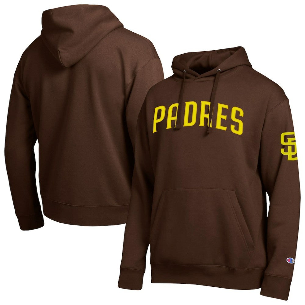 San Diego Padres Champion All Star Wordmark Hoodie - Brown - MLB Online