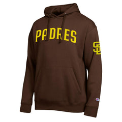 San Diego Padres Champion All Star Wordmark Hoodie - Brown - MLB Online