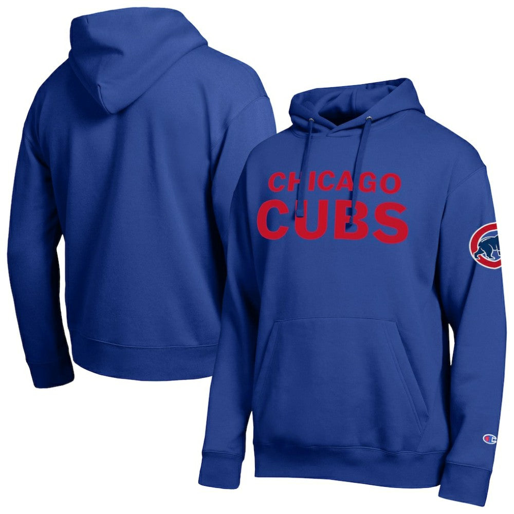 Chicago Cubs Champion All Star Wordmark Hoodie - Royal - MLB Sale