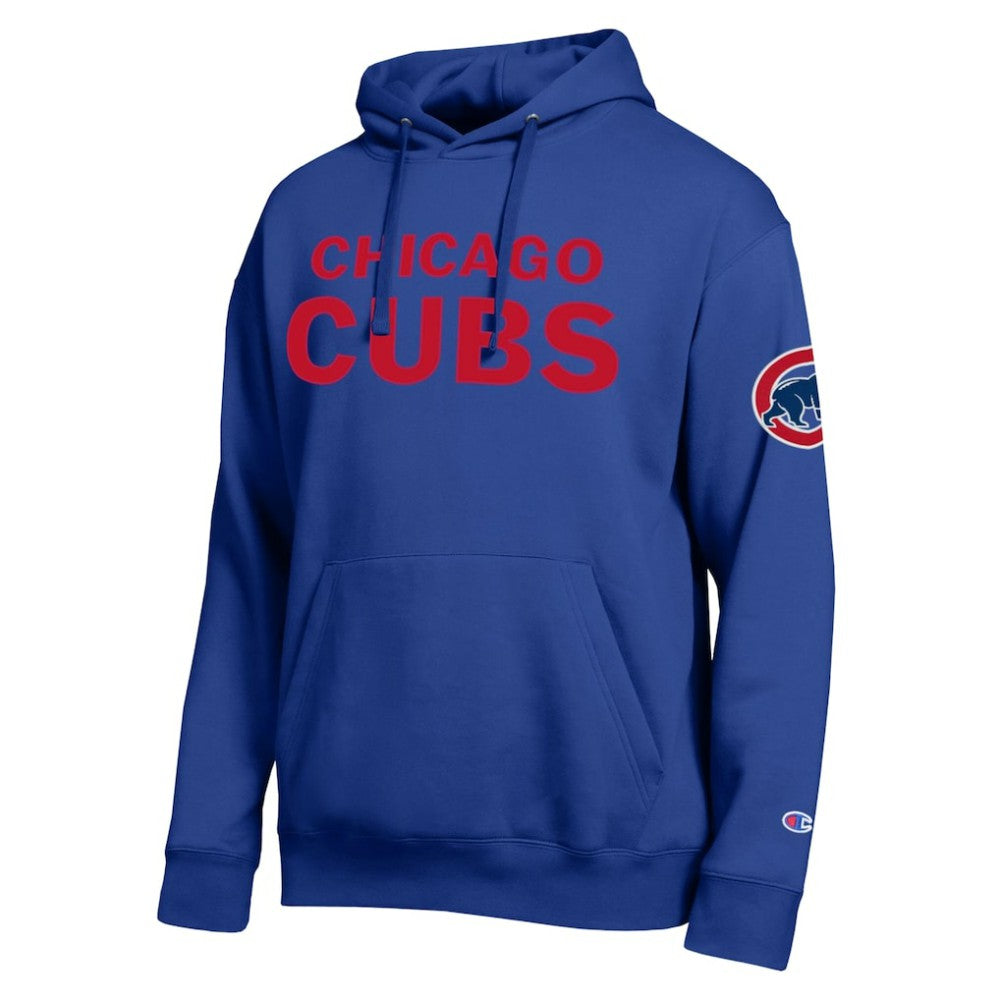 Chicago Cubs Champion All Star Wordmark Hoodie - Royal - MLB Sale