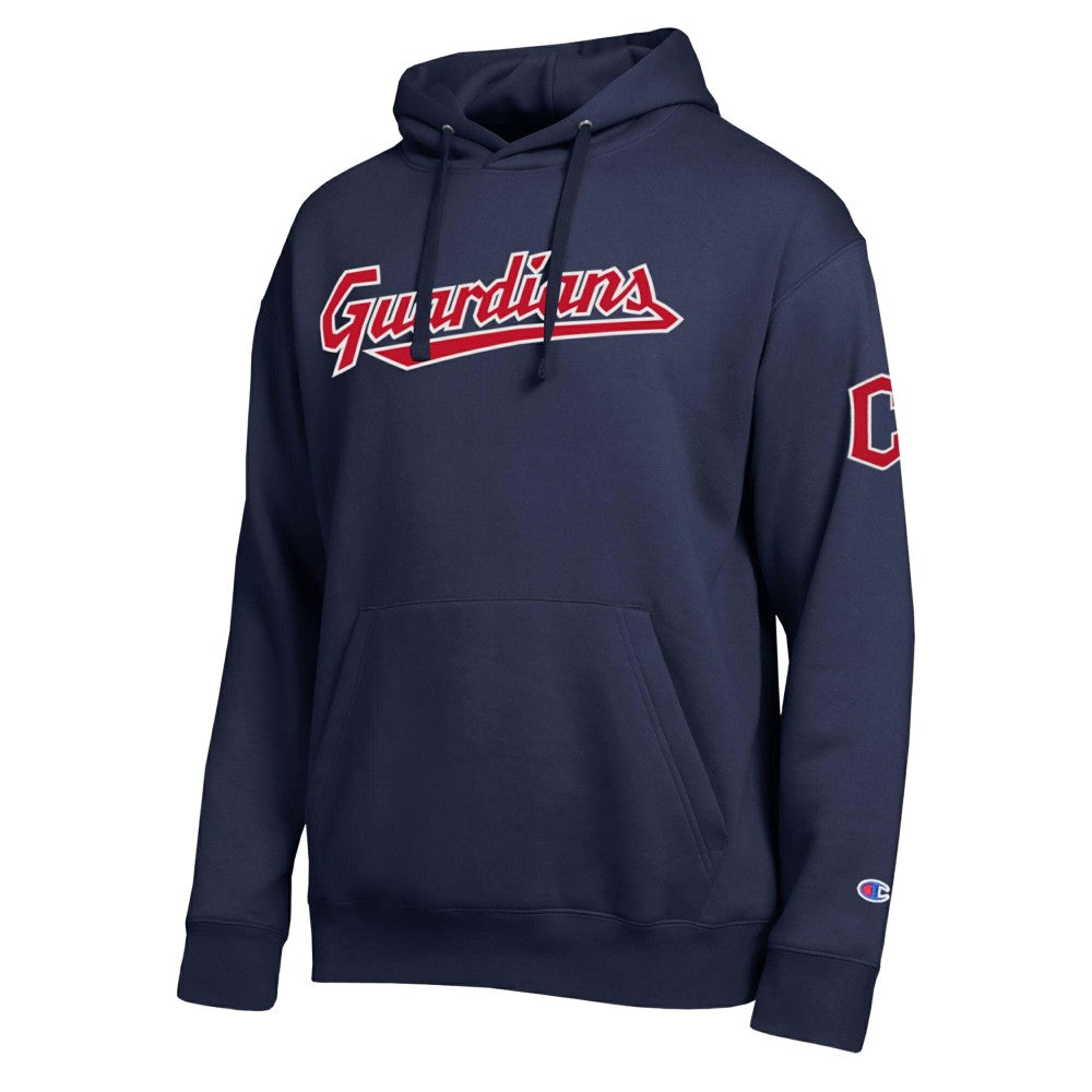 Cleveland Guardians Champion All Star Wordmark Hoodie - Navy - MLB Sale