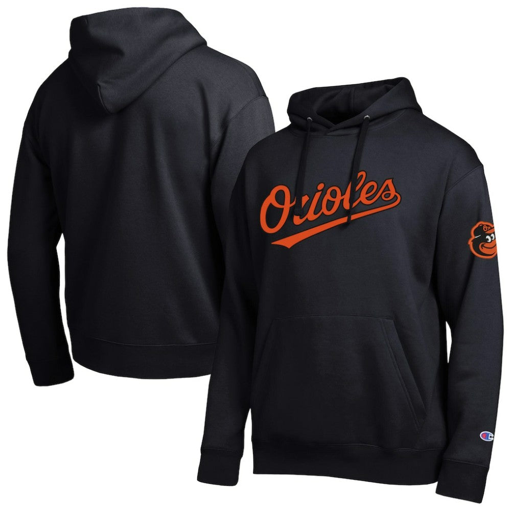 Baltimore Orioles Champion All Star Wordmark Hoodie - Black - MLB Online
