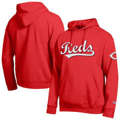 Cincinnati Reds Champion All Star Wordmark Hoodie - Red - MLB Sale