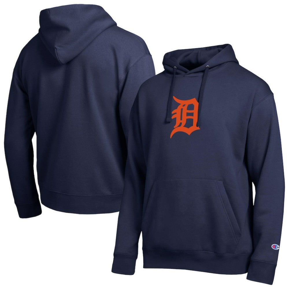 Detroit Tigers Champion All Star Embroidered Logo Hoodie - Navy - MLB Sale