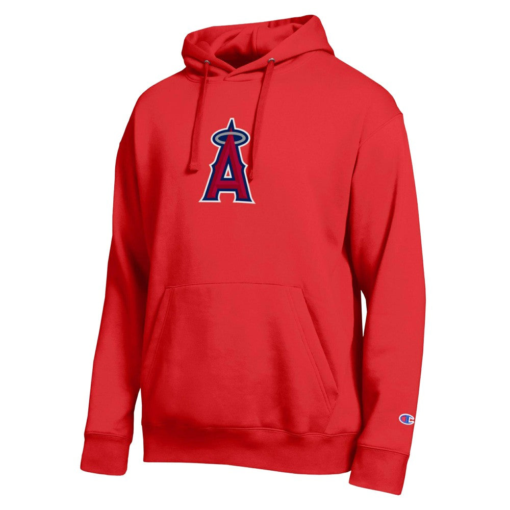 Los Angeles Angels Champion All Star Embroidered Logo Hoodie - Red - MLB Online