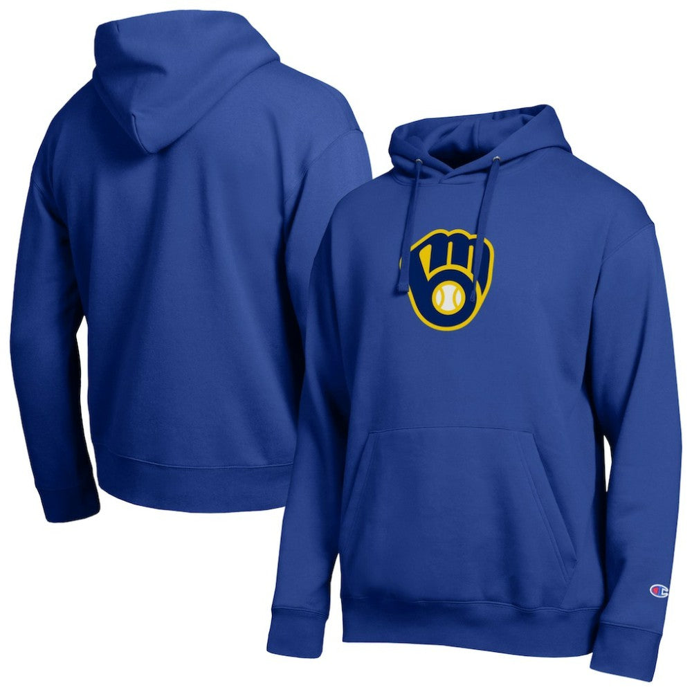 Milwaukee Brewers Champion All Star Embroidered Logo Hoodie - Royal - MLB Online
