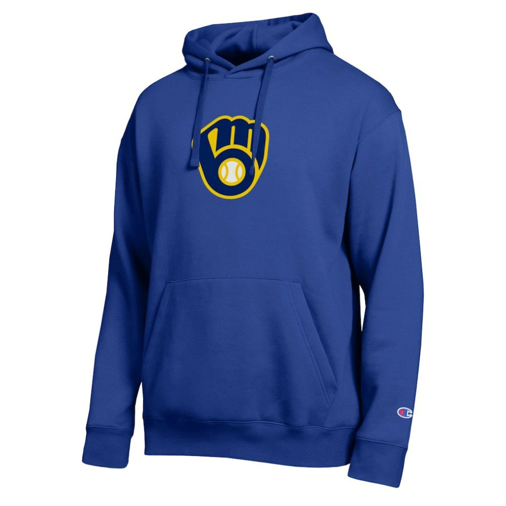 Milwaukee Brewers Champion All Star Embroidered Logo Hoodie - Royal - MLB Online