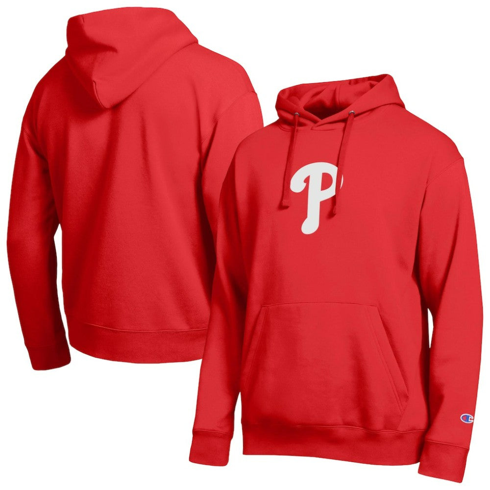 Philadelphia Phillies Champion All Star Embroidered Logo Hoodie - Red - MLB Online