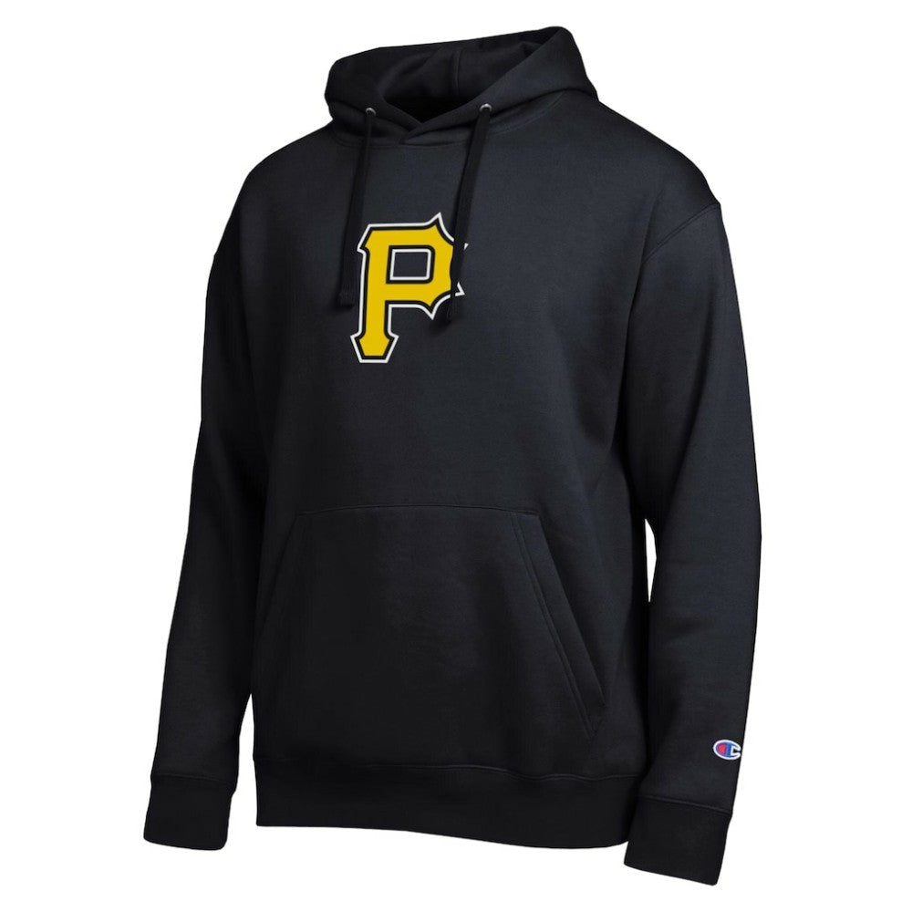 Pittsburgh Pirates Champion All Star Embroidered Logo Hoodie - Black - MLB Lifestyle