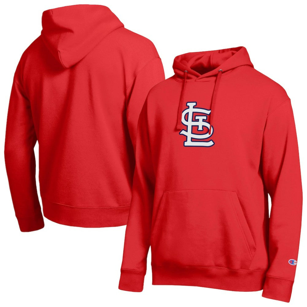 St. Louis Cardinals Champion All Star Embroidered Logo Hoodie - Red - MLB Lifestyle