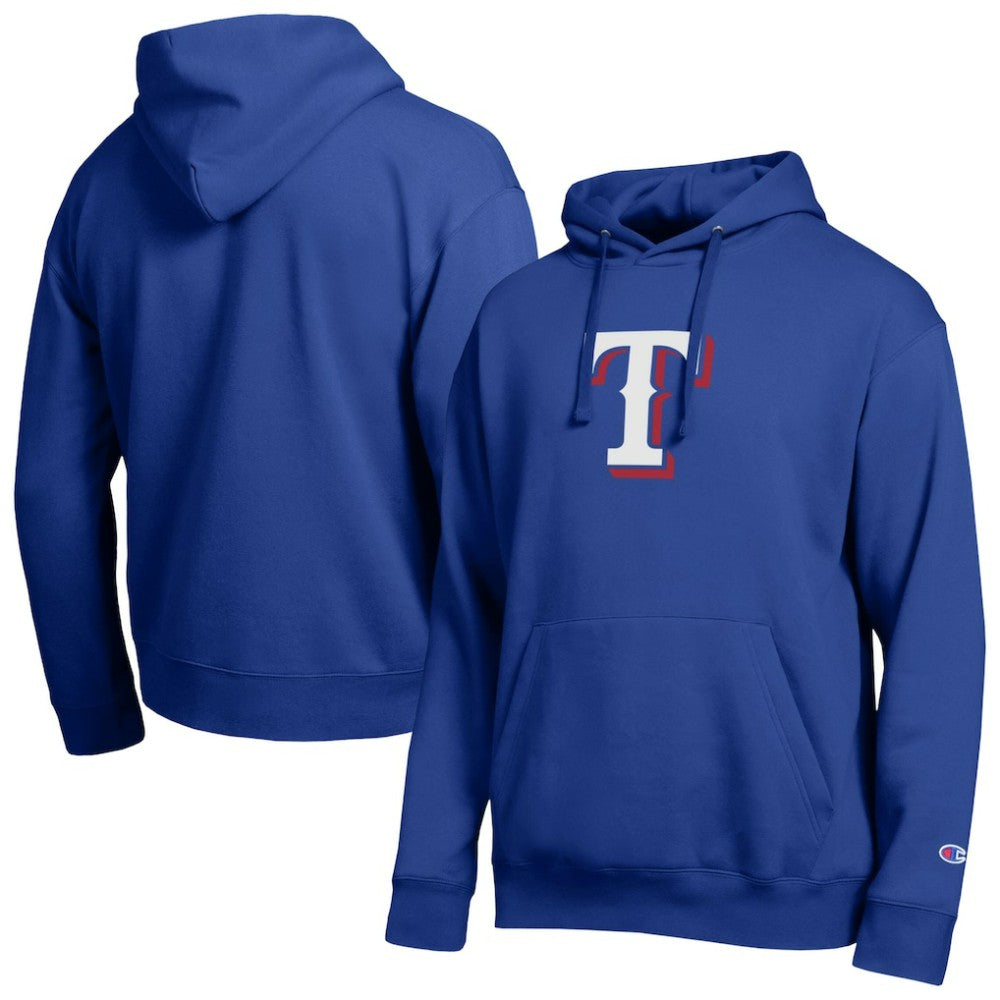 Texas Rangers Champion All Star Embroidered Logo Hoodie - Royal - MLB Discount