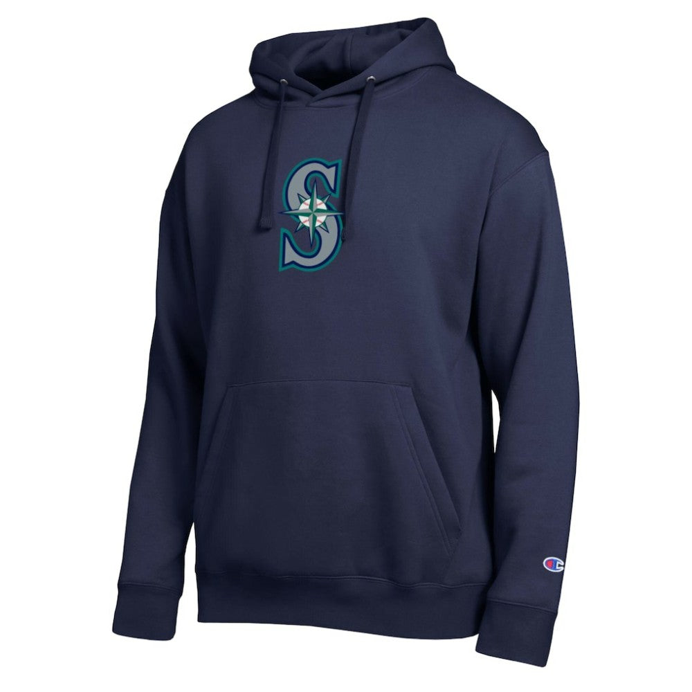 Seattle Mariners Champion All Star Embroidered Logo Hoodie - Navy - MLB Discount