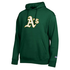 Athletics Champion All Star Embroidered Logo Hoodie - Green - MLB Discount