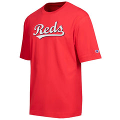 Cincinnati Reds Champion All Star Chenille Wordmark T-Shirt - Red - MLB on Sale