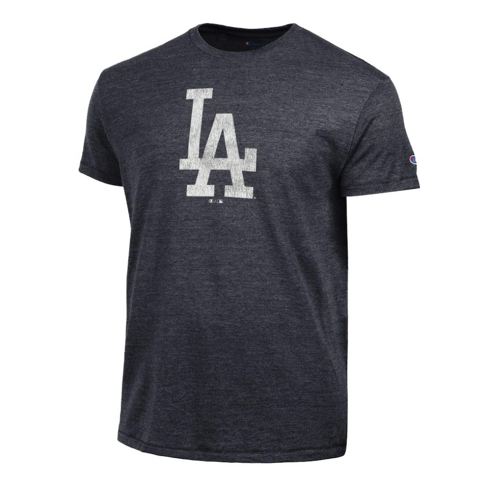 Los Angeles Dodgers Champion Tri-Blend T-Shirt - Heather Black - MLB Lifestyle
