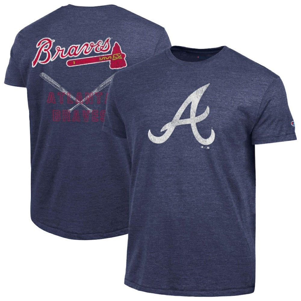 Atlanta Braves Champion Tri-Blend T-Shirt - Navy - MLB Online