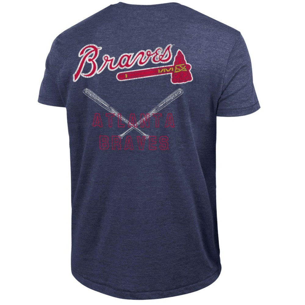 Atlanta Braves Champion Tri-Blend T-Shirt - Navy - MLB Online