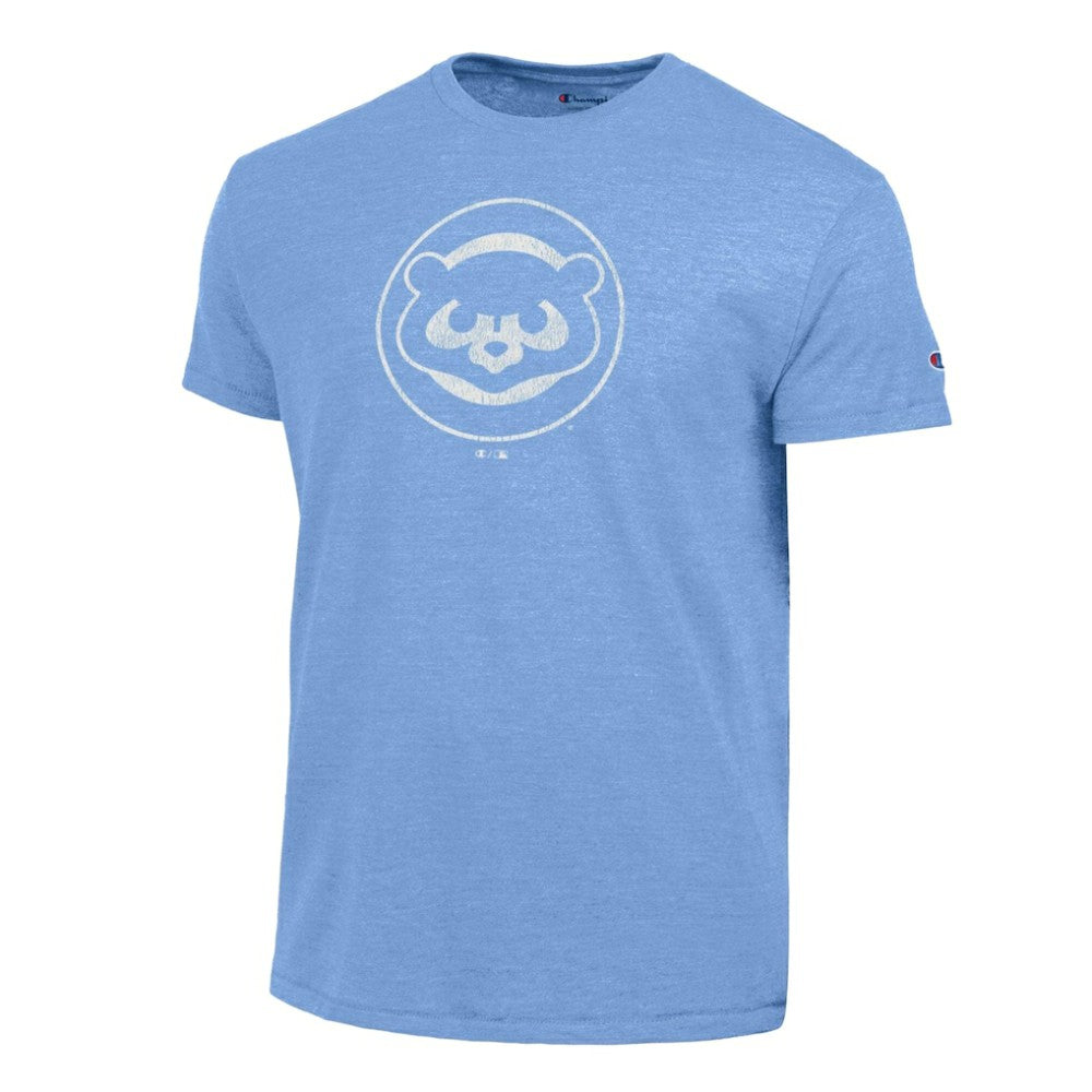 Chicago Cubs Champion Tri-Blend T-Shirt - Light Blue - MLB Lifestyle