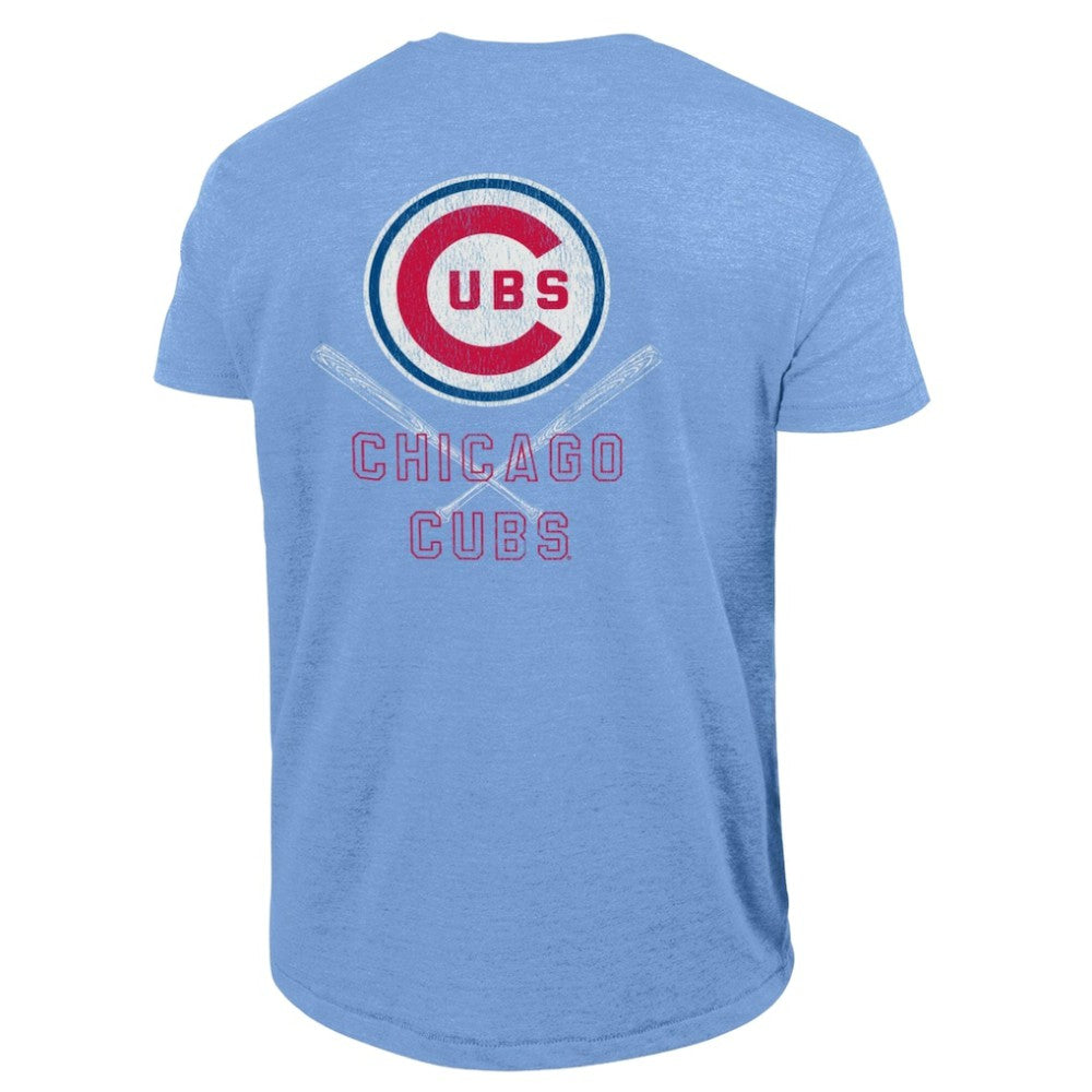 Chicago Cubs Champion Tri-Blend T-Shirt - Light Blue - MLB Lifestyle