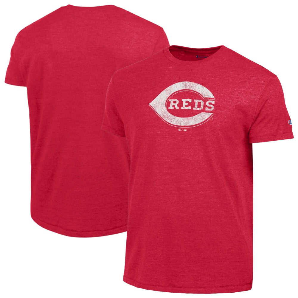 Cincinnati Reds Champion Tri-Blend T-Shirt - Red - MLB Sale