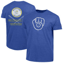 Milwaukee Brewers Champion Tri-Blend T-Shirt - Heather Royal - MLB Discount