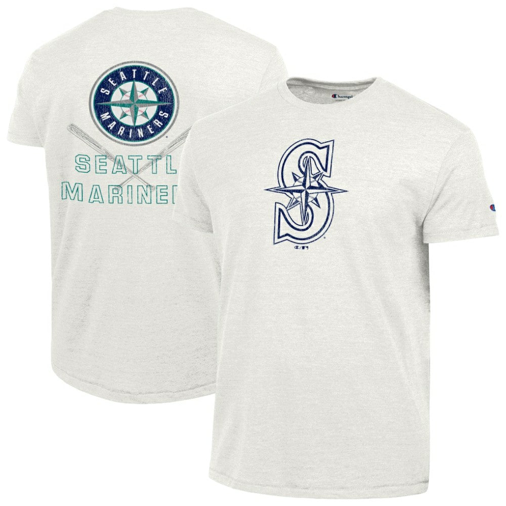 Seattle Mariners Champion Tri-Blend T-Shirt - Heather White - MLB on Sale