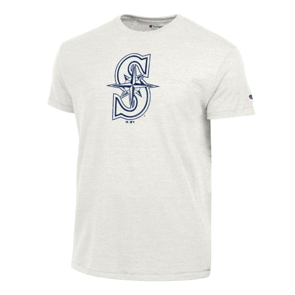 Seattle Mariners Champion Tri-Blend T-Shirt - Heather White - MLB on Sale